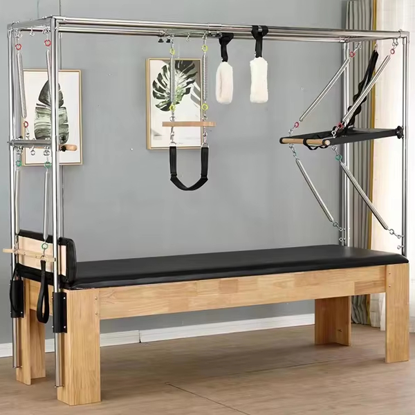 Yoga Fitness Reformer - เตียงออกกำลังกายแบบคลาสสิก เตียงโยคะระดับมืออาชีพ อุปกรณ์ยืดกล้ามเนื้อ เครื่องออกกำลังกายแบบรีฟอร์มเมอร์ เครื่องพิลาทิส