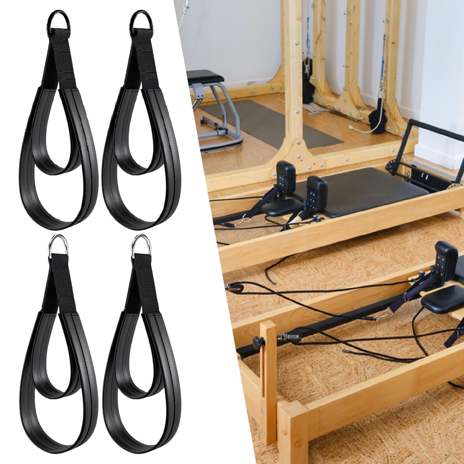 Yoga Fitness Reformer - สายรัด D-Ring 2 ชิ้น พร้อมหูจับอเนกประสงค์ สายรัดพิลาทิสแบบวงคู่