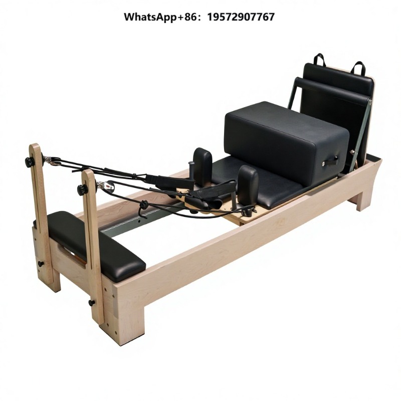 Yoga Fitness Reformer - เตียงพิลาทิสไม้เมเปิลสำหรับฝึกซ้อมโยคะ พิลาทิส และฟิตเนส พร้อมโครงสร้าง
