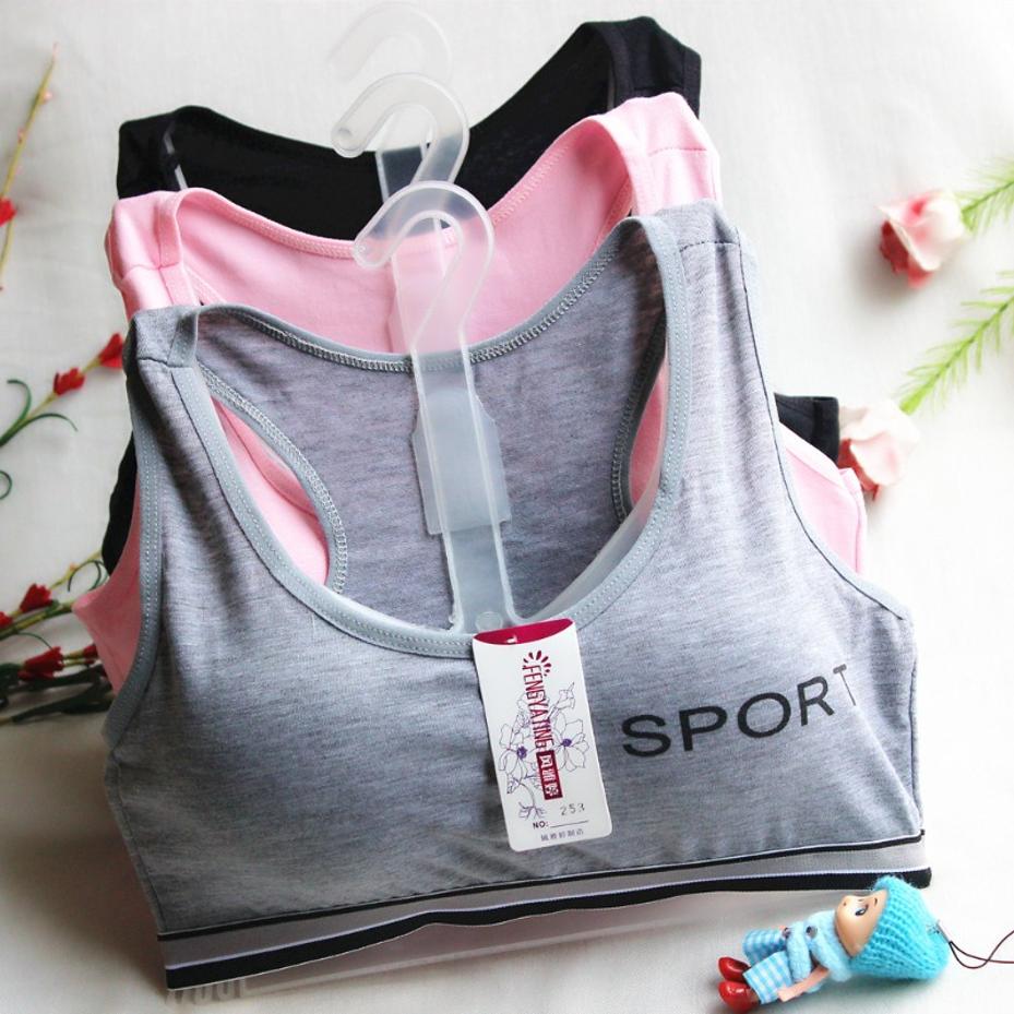 Yoga Fitness Girl - เสื้อชั้นในกีฬาสำหรับวัยรุ่น แบบไร้ตะเข็บ บราเสริมฟองน้ำ สำหรับเด็กผู้หญิงและผู้หญิง ออกกำลังกาย ฟิตเนส