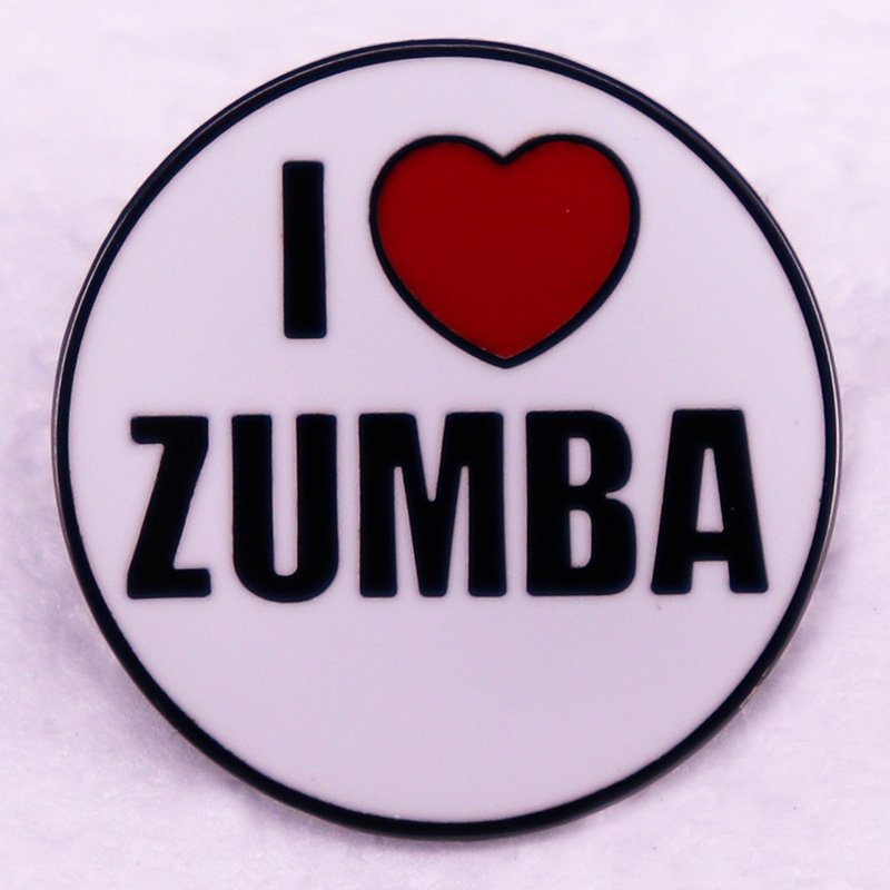 Zumba & Yoga Fitness By Anushree Pune Reviews - ฉันรักหมุดเคลือบ Zumba สนุกพลังงานสูงประสบการณ์การออกกำลังกายป้ายเต้นรำฟิตเนสปุ่มเข็มกลัดเครื่องประดับกระเป๋าเป้สะพายหลังตกแต่ง