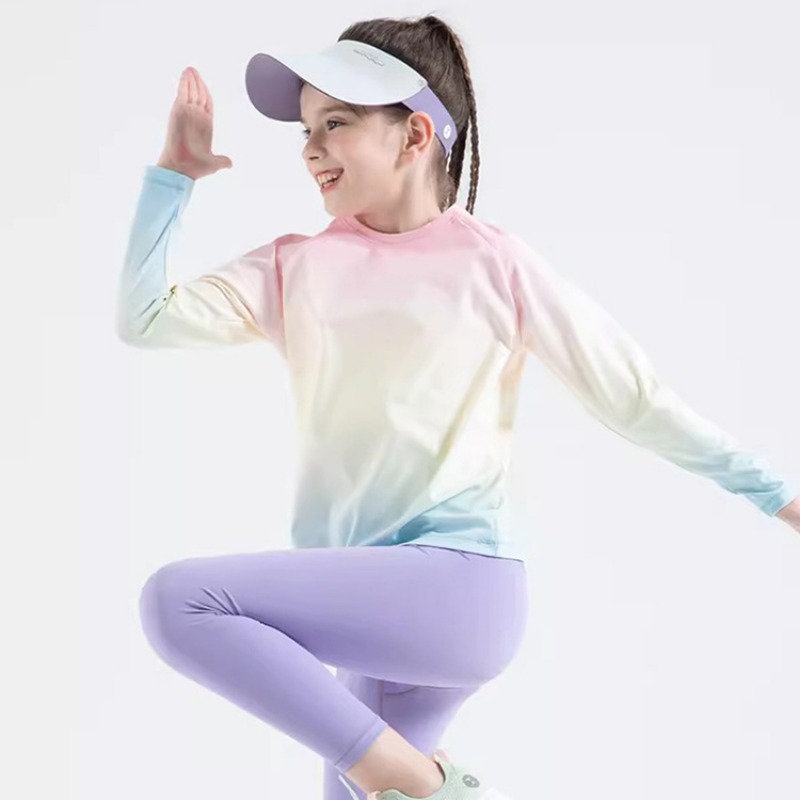 เด็กโยคะเสื้อแขนยาวชายหญิงเสื้ - Yoga Fitness Girl บทวิจารณ์และราคา