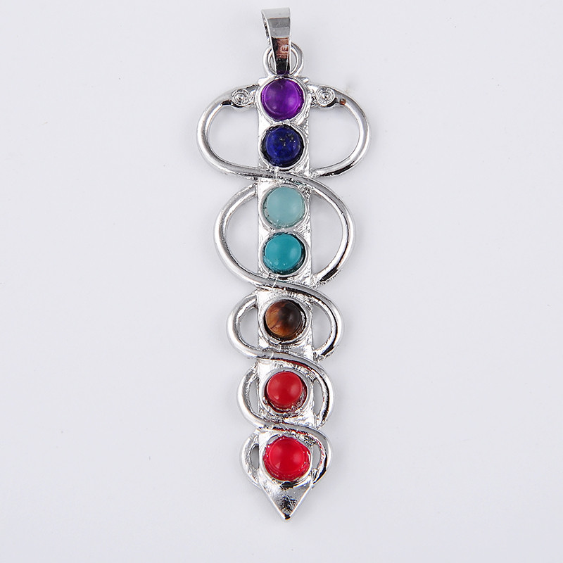7 Chakra หินสร้อยคอจี้โยคะ Hea - Yoga Health & Fitness Centre บทวิจารณ์และราคา