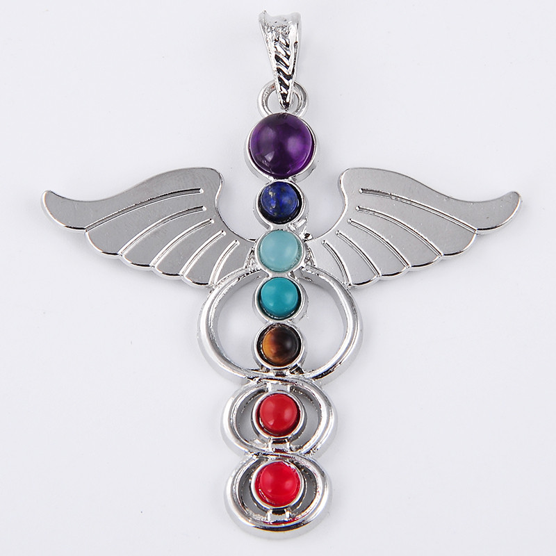 7 Chakra หินสร้อยคอจี้โยคะ Hea - Yoga Health & Fitness Centre บทวิจารณ์และราคา