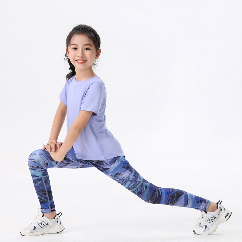 ชุดกีฬาเด็ก 2 ชิ้น เสื้อผ้าโยค - Yoga Fitness Girl บทวิจารณ์และราคา
