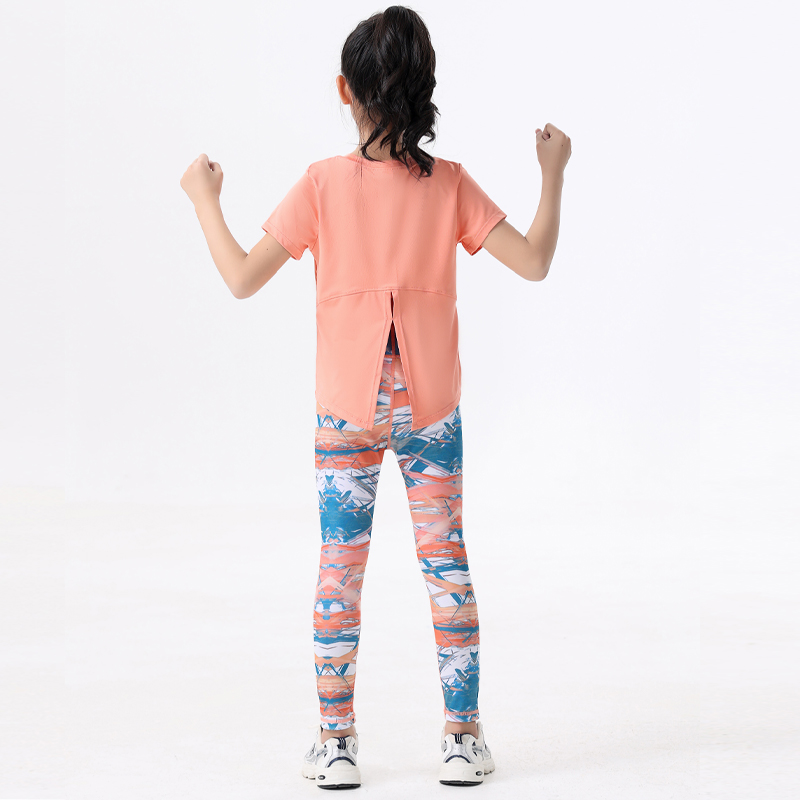 ชุดกีฬาเด็ก 2 ชิ้น เสื้อผ้าโยค - Yoga Fitness Girl บทวิจารณ์และราคา