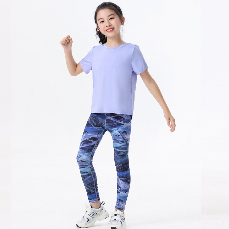 ชุดกีฬาเด็ก 2 ชิ้น เสื้อผ้าโยค - Yoga Fitness Girl บทวิจารณ์และราคา