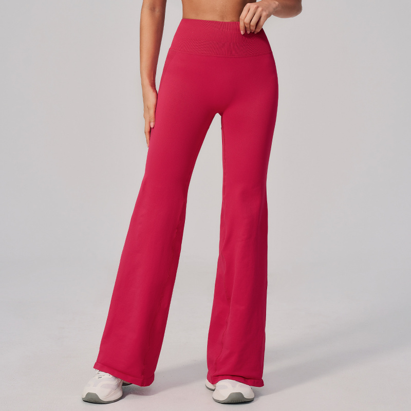 กางเกงโยคะเอวสูงทรงขากว้างสำหร - Yoga Fitness Pants บทวิจารณ์และราคา