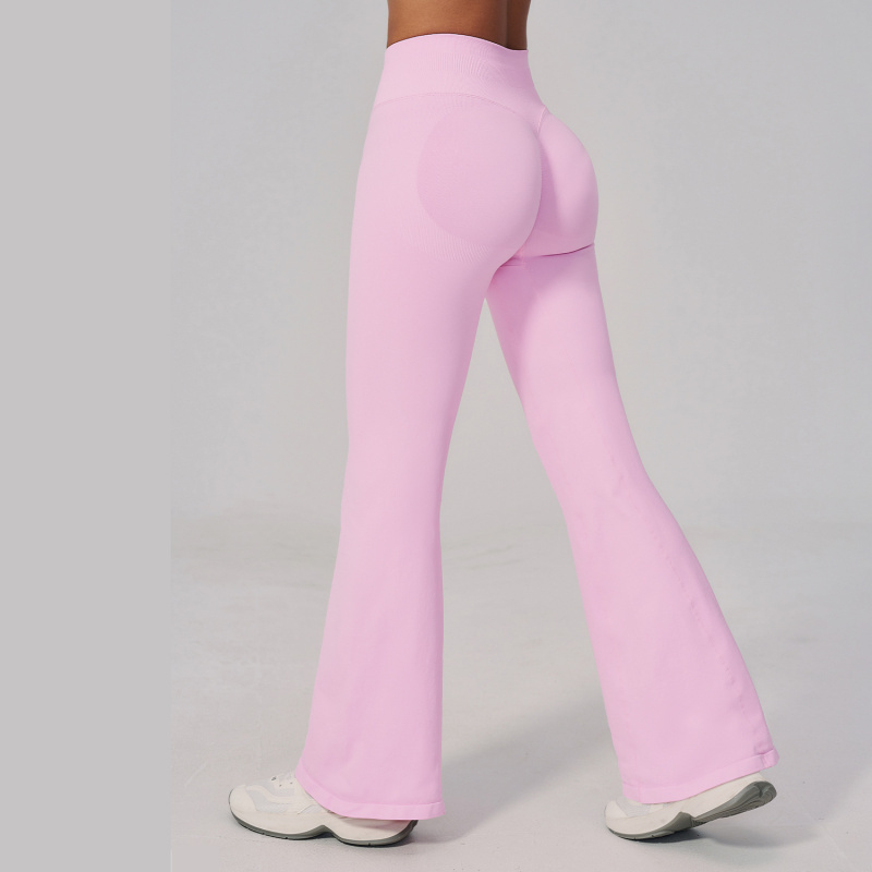 กางเกงโยคะเอวสูงทรงขากว้างสำหร - Yoga Fitness Pants บทวิจารณ์และราคา