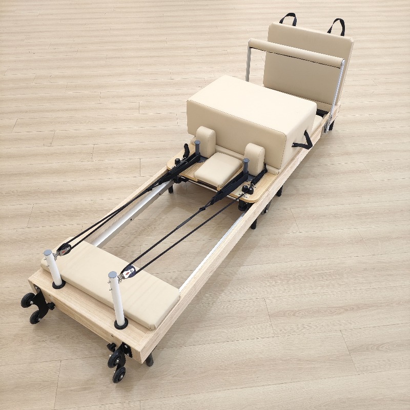 เตียงพับไม้โอ๊คสำหรับฝึกโยคะที - Yoga Fitness Reformer บทวิจารณ์และราคา