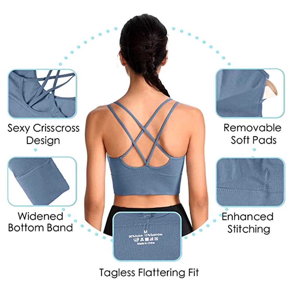 1PC ผ้าฝ้ายกีฬา Bras ผู้หญิง P - Yoga Fitness Girl บทวิจารณ์และราคา