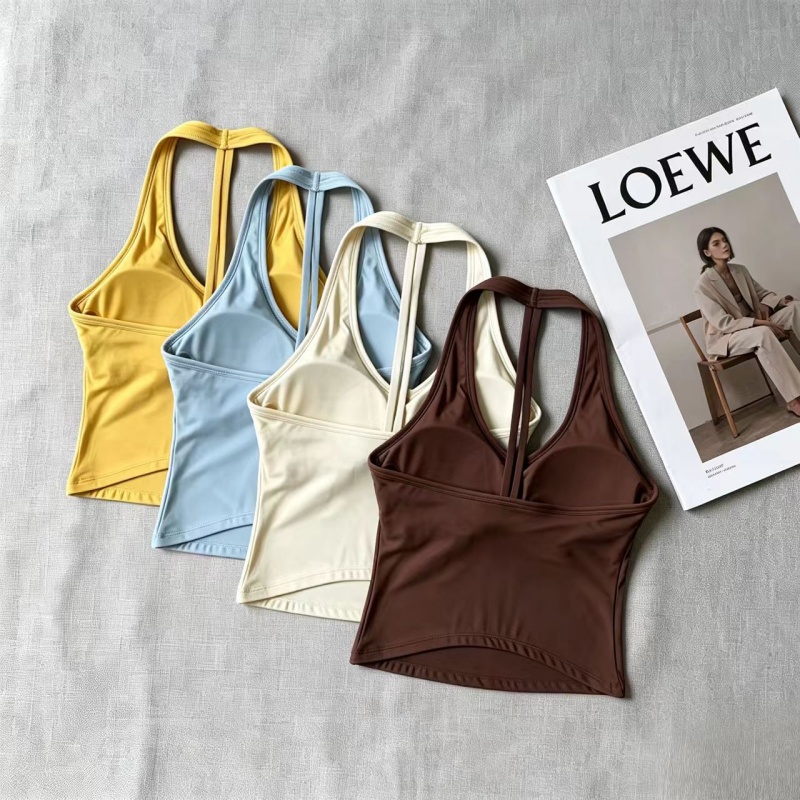 เสื้อกล้ามโยคะคอวีแบบผูกคอและส - Yoga And Fitness Studio บทวิจารณ์และราคา