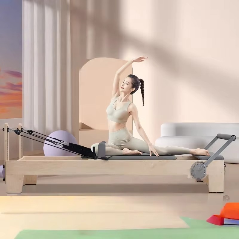 เตียงพิลาทิสเรฟอร์มเมอร์ไม้เมเ - Yoga Fitness Reformer บทวิจารณ์และราคา