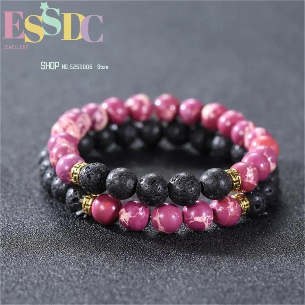 สร้อยข้อมือหินภูเขาไฟสีดำขายดี - Yoga Fitness Gifts บทวิจารณ์และราคา