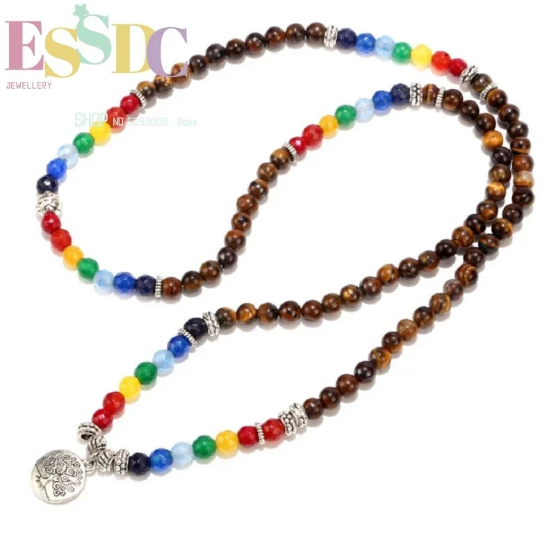 ลูกปัดไทเกอร์อายธรรมชาติขนาด 6 - Yoga Fitness Gifts บทวิจารณ์และราคา