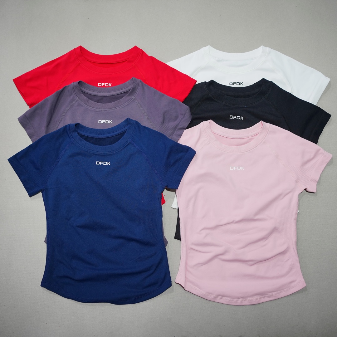 DFDK เสื้อยืดแขนสั้นผู้หญิงแบบ - Yoga Fitness Wear บทวิจารณ์และราคา