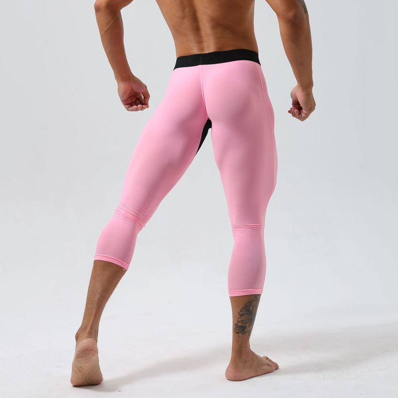 กางเกงรัดรูปเอวสูงสำหรับผู้ชาย - Yoga Fitness Pants บทวิจารณ์และราคา