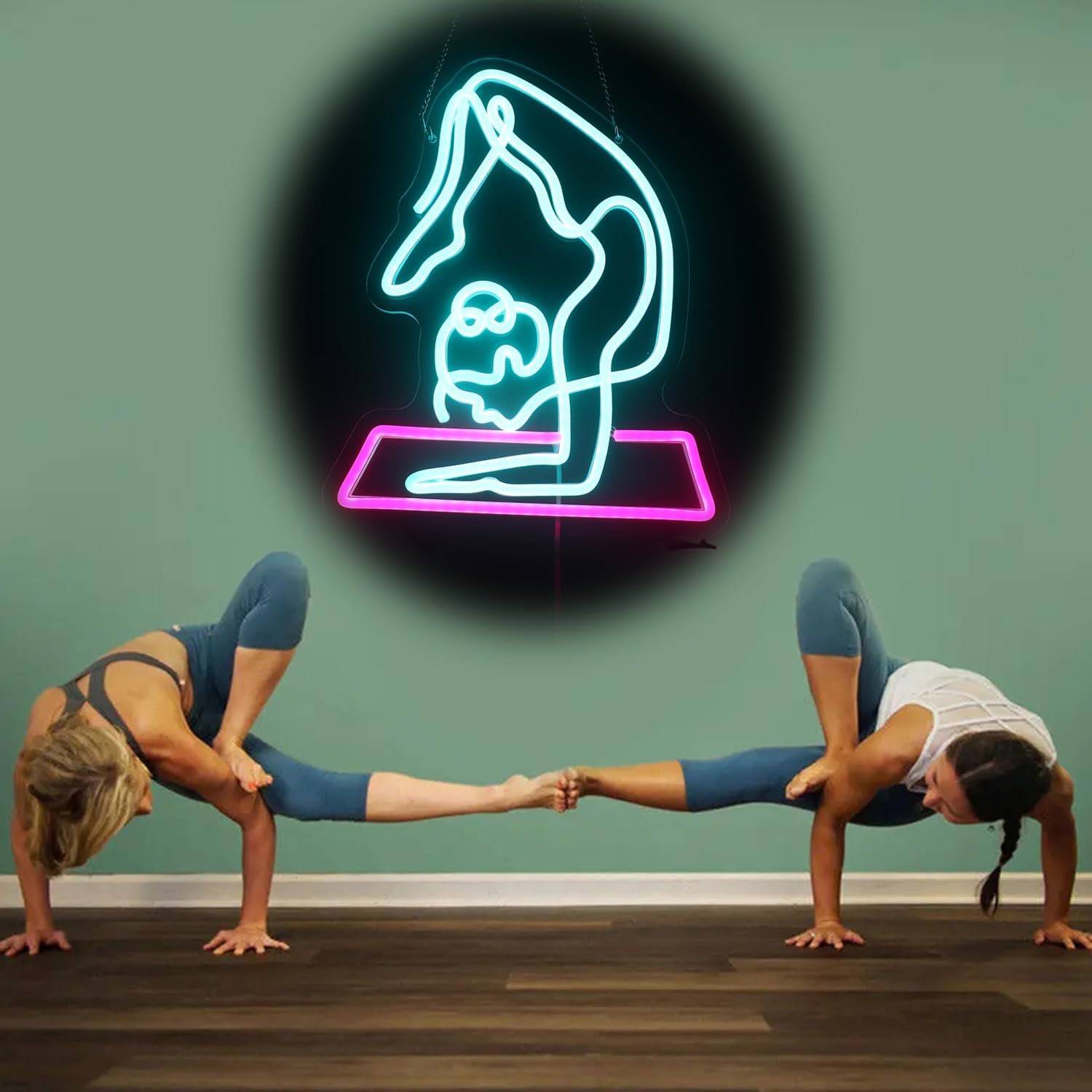 ป้ายไฟโยคะแบบปรับความสว่างได้  - Yoga Fitness Gifts บทวิจารณ์และราคา