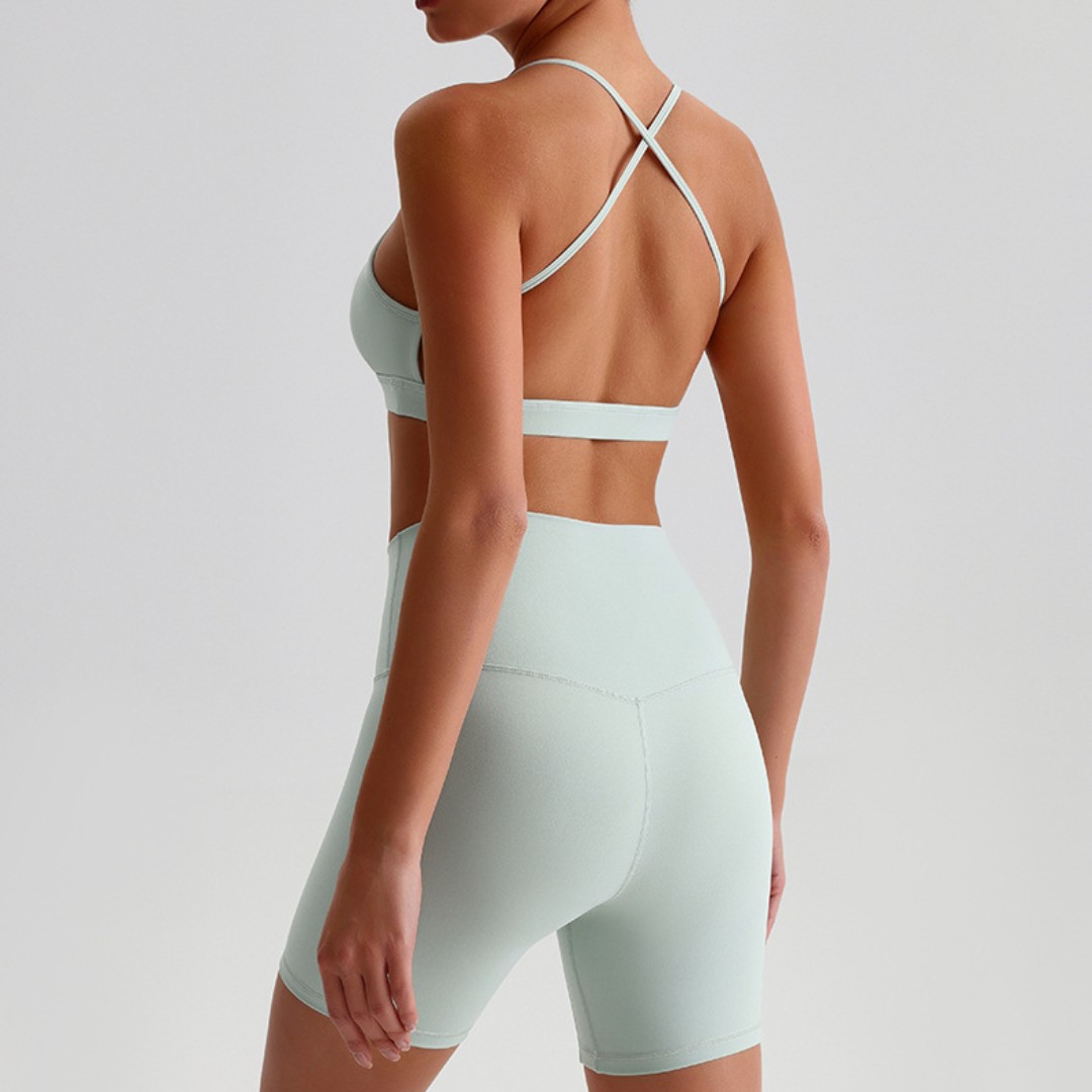 สีทึบ High Impact Solid GYM ชุ - Yoga Fitness Kleidung บทวิจารณ์และราคา