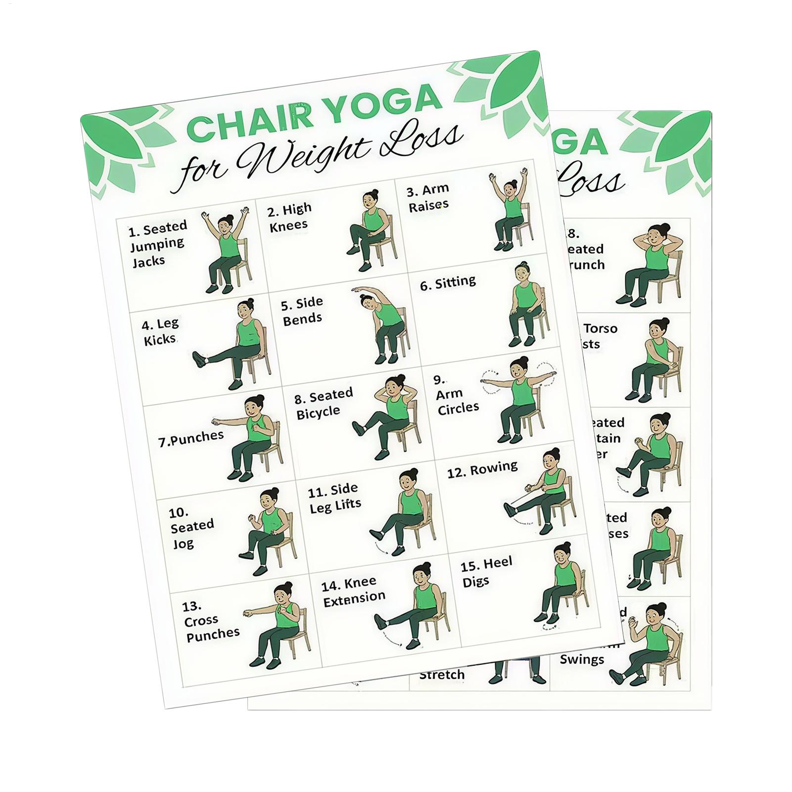 โปสเตอร์โยคะ 2 ชิ้น สำหรับออกก - Yoga Health & Fitness Centre บทวิจารณ์และราคา