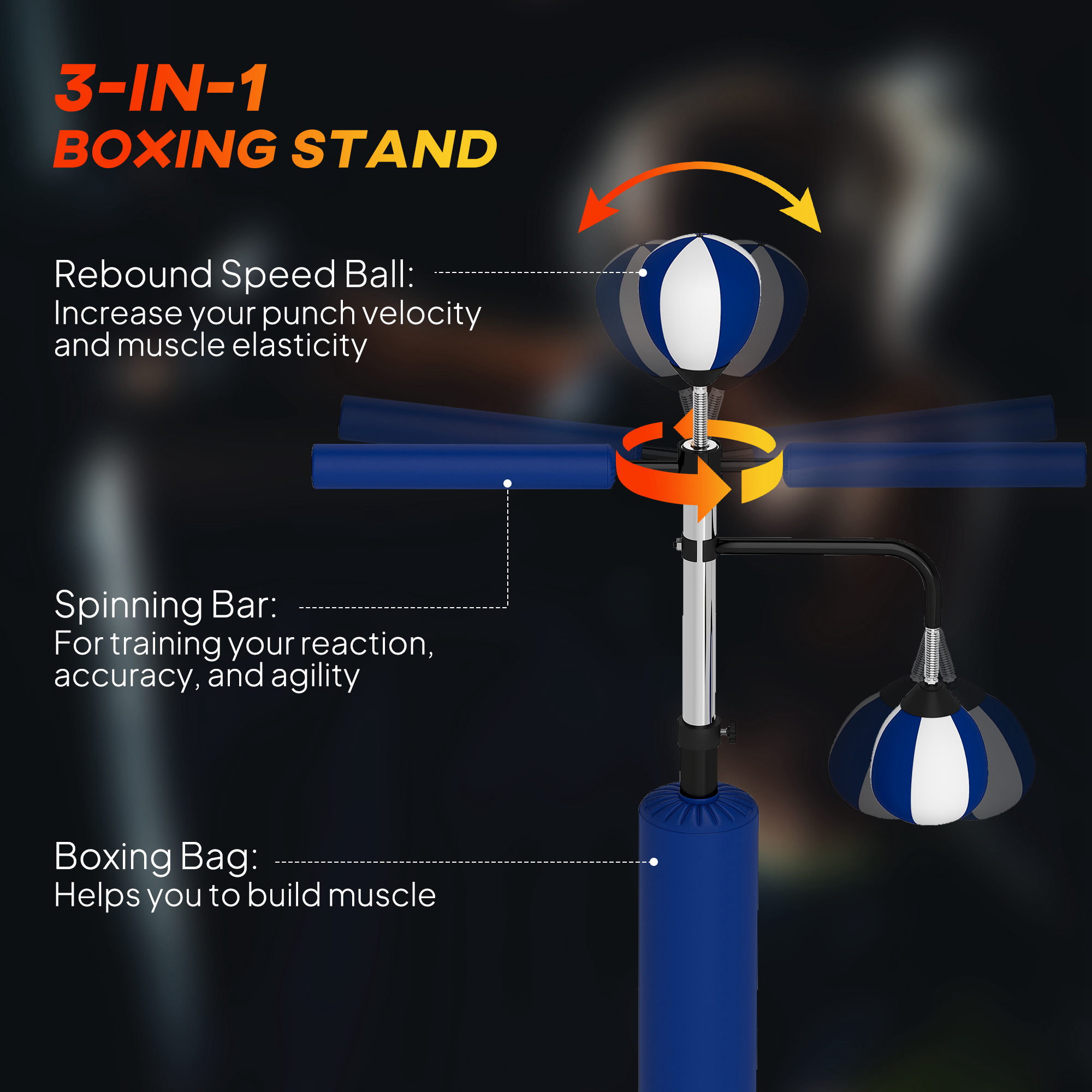 กระเป๋าชกมวยแบบตั้งพื้น 4.6-6. - Boxing Punching Bag บทวิจารณ์และราคา