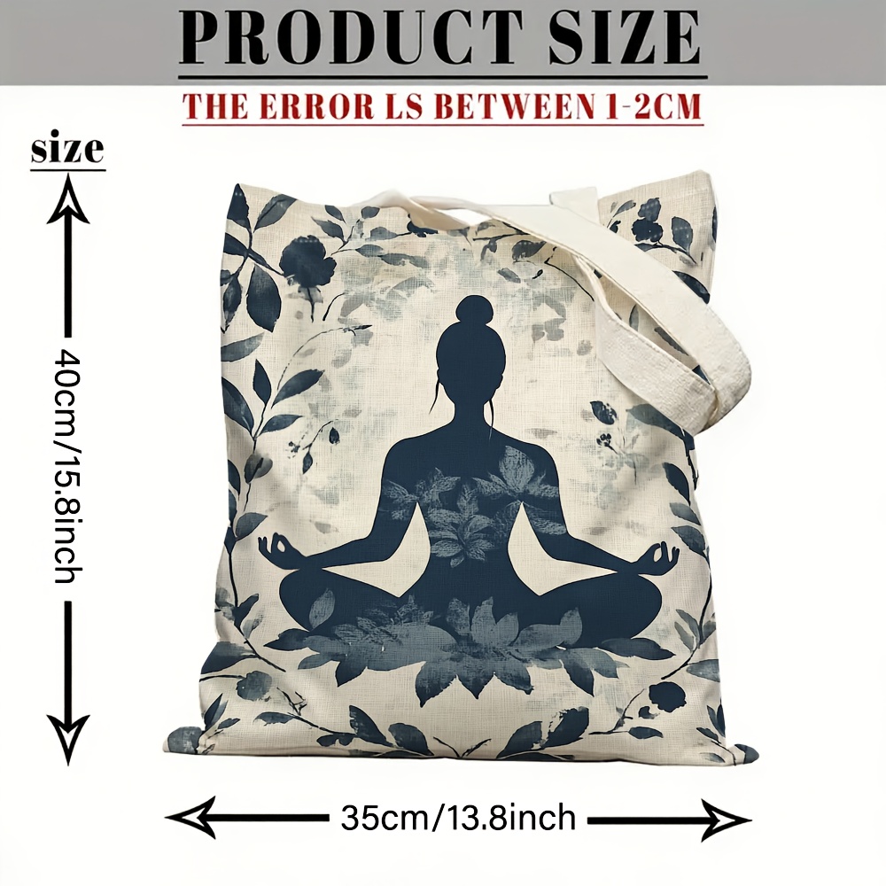 กระเป๋าสะพายผ้าแคนวาสลายโยคะแล - Yoga Fitness Gifts บทวิจารณ์และราคา