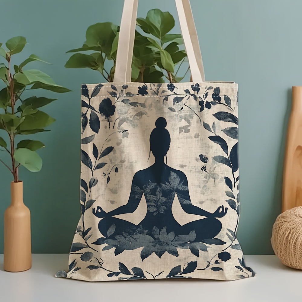 กระเป๋าสะพายผ้าแคนวาสลายโยคะแล - Yoga Fitness Gifts บทวิจารณ์และราคา