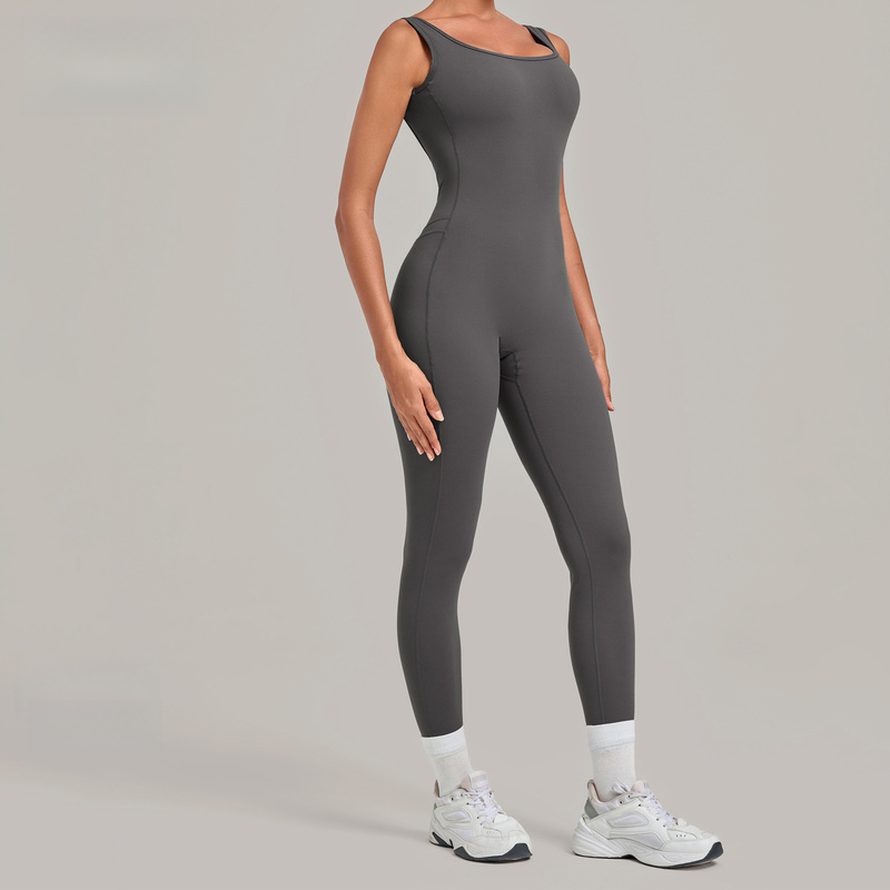 ชุดจั๊มสูทโยคะแบบเว้าหลังลึก ร - Yoga Fitness Wear บทวิจารณ์และราคา